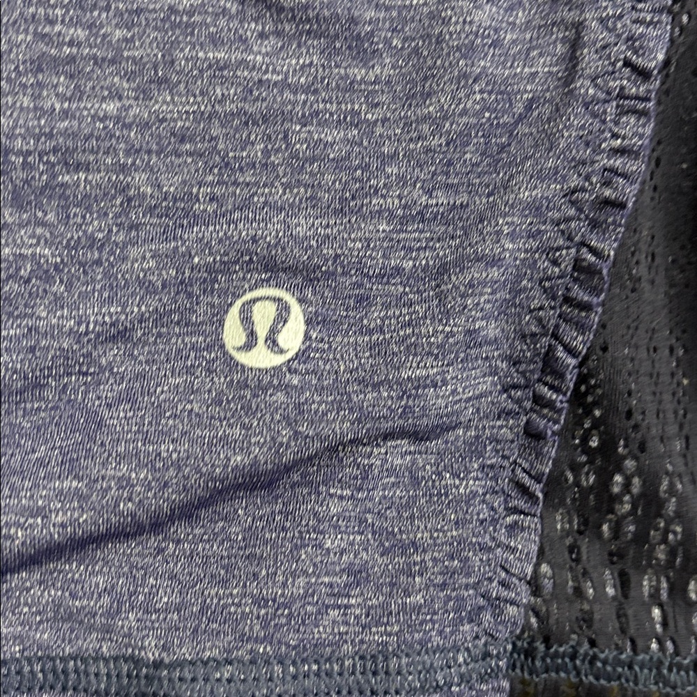 Blue and Black Mesh lululemon Tank Top - Picture 3 of 5